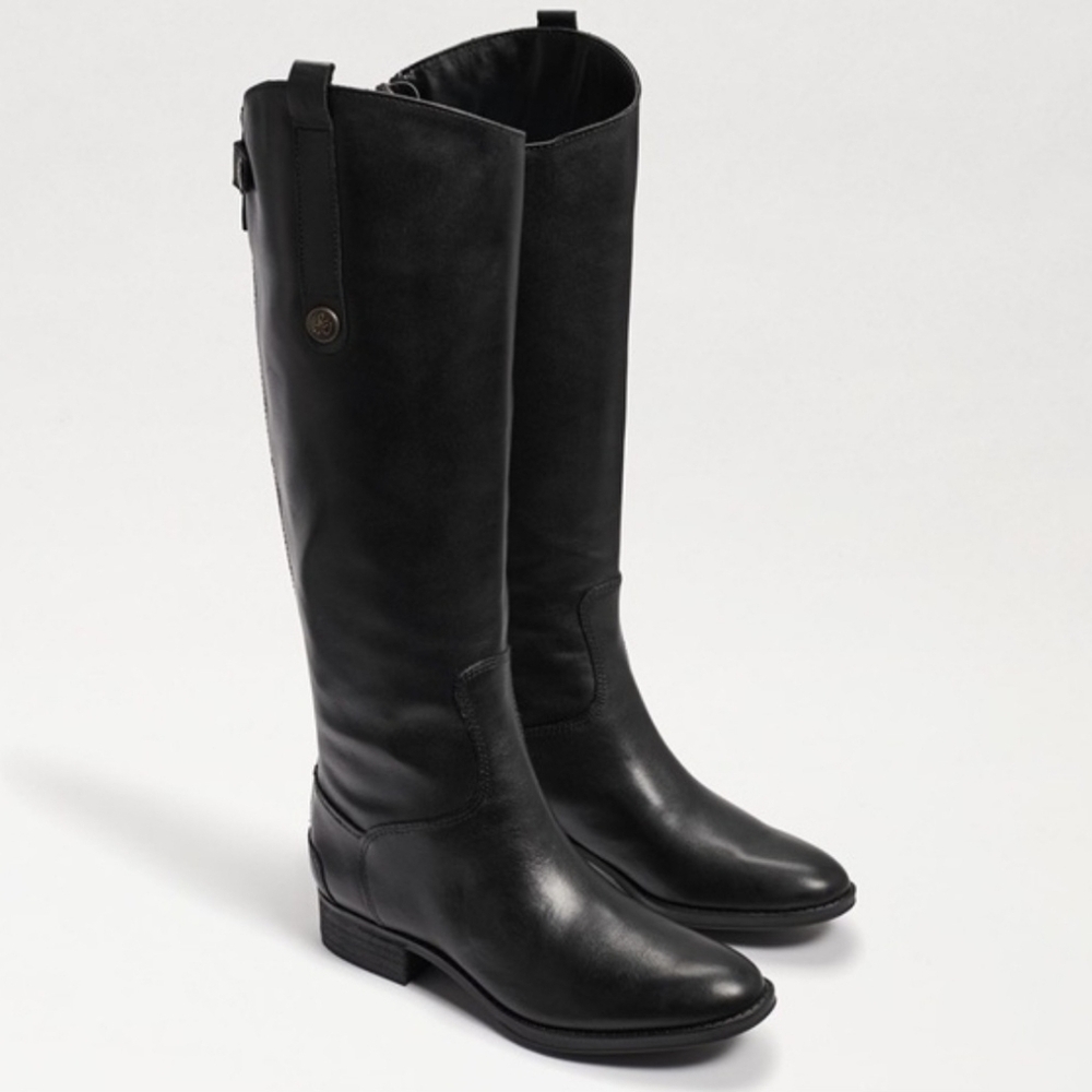 Sam Edelman "Penny" black leather riding boots Size 6